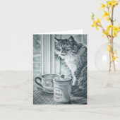 Sunday Coffee Blank Note Kaart (Gele Bloem)