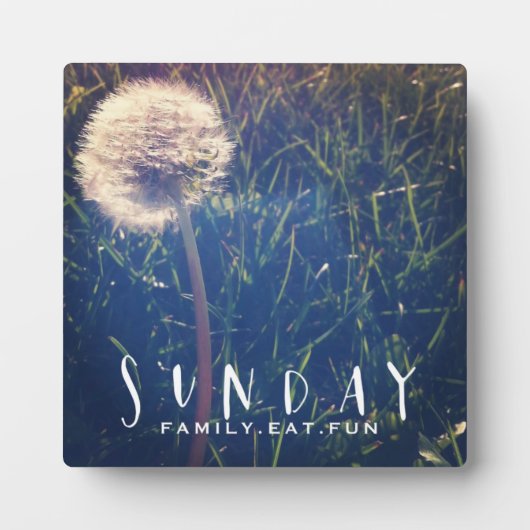 Sunday Family Eat Fun Fotoplaat (Voorkant)