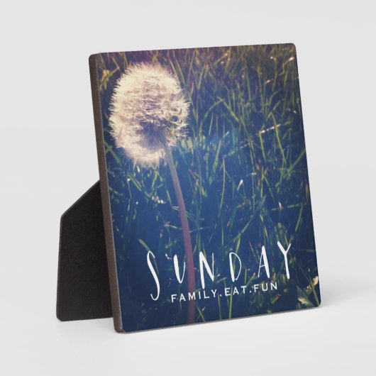 Sunday Family Eat Fun Fotoplaat (Voorkant)