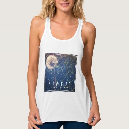 Sunday Family Eat Fun Tanktop (Voorkant)