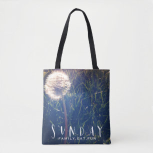 Sunday Family Eat Fun Tote Bag