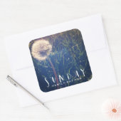 Sunday Family Eat Fun Vierkante Sticker (Envelop)