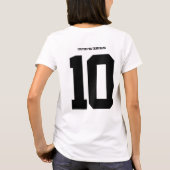Sunday Football Jersey Tee - Custom Name & Number T-shirt (Achterkant)