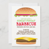 Sunday Funday BBQ Cheeseburger Kaart (Voorkant)