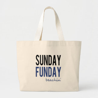 Sunday Funday Beachin' Grote Tote Bag