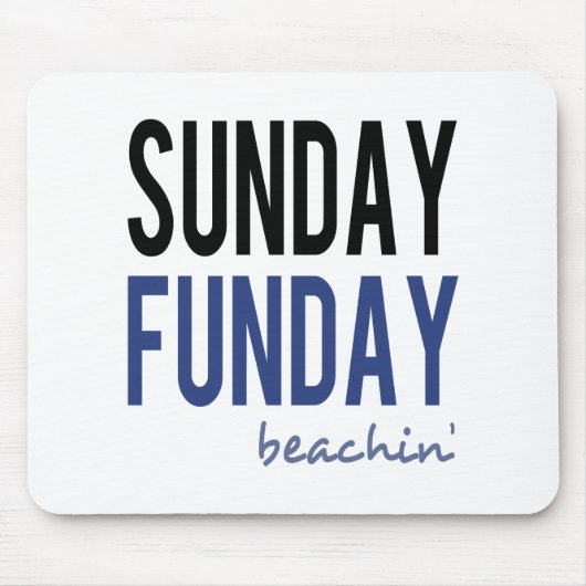 Sunday Funday Beachin' Muismat (Voorkant)