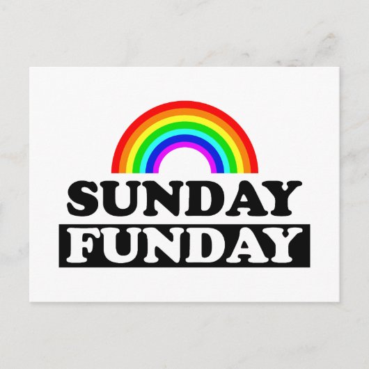 Sunday Funday Briefkaart (Voorkant)
