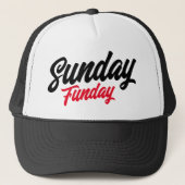 Sunday Funday coole vrachtwagenhoed Trucker Pet (Voorkant)