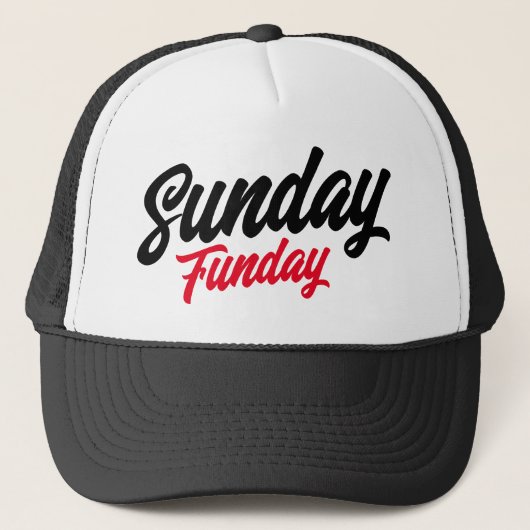 Sunday Funday coole vrachtwagenhoed Trucker Pet (Voorkant)