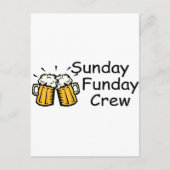 Sunday Funday Crew Beer Briefkaart (Voorkant)