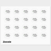 Sunday Funday Crew Martini Ronde Sticker (Vel)