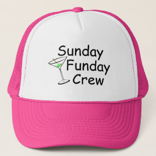 Sunday Funday Crew Martini Trucker Pet