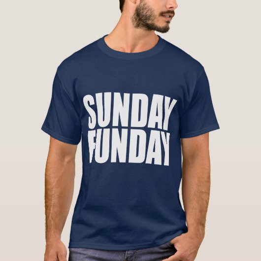 Sunday Funday Dark T-Shirt (Voorkant)