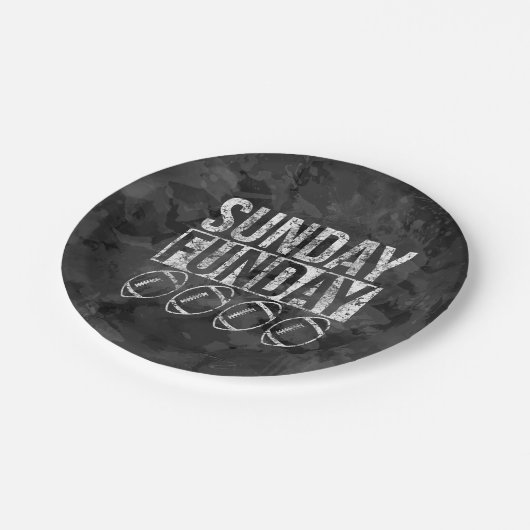 Sunday Funday  Football Papieren Bordje (Gekanteld)