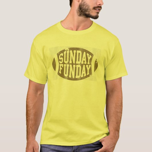 Sunday Funday Football T shirt (Voorkant)