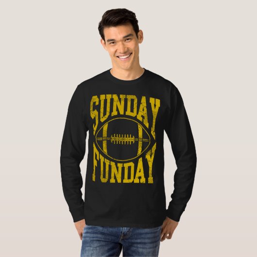 Sunday Funday Football T-shirt (Voorkant volledig)