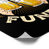 Sunday Funday Funny Football Gift Sport Lovers Foo Poster (Hoek)