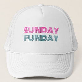 Sunday Funday Funny Personalize Trucker Pet