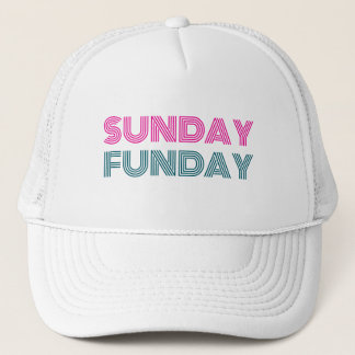 Sunday Funday Funny Personalize Trucker Pet