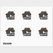 Sunday Funday Gorilla Monster Truck Funny Sticker (Vel)