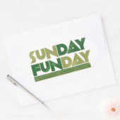 Sunday Funday Ovale Sticker (Envelop)