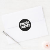 Sunday Funday Ronde Sticker (Envelop)