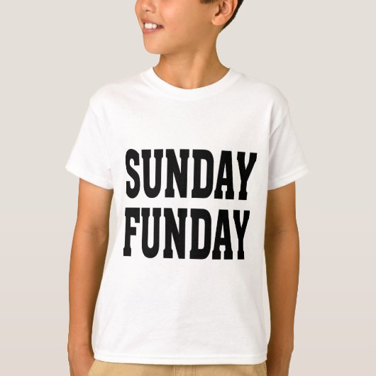 Sunday Funday T-shirt (Voorkant)