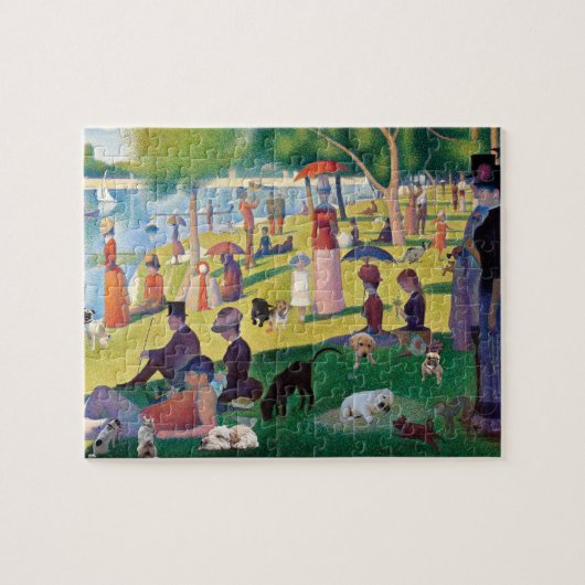 "Sunday Gathering" van honden Legpuzzel (Horizontaal)