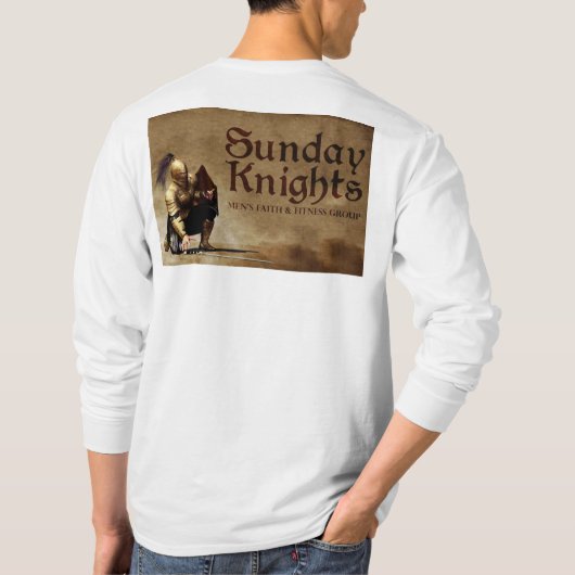 Sunday Knachten Faith and Fitness Group T-shirt (Achterkant)