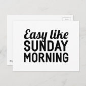 Sunday Morning Briefkaart (Voorkant / Achterkant)