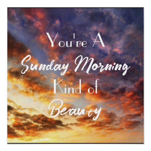 Sunday Morning Perfect Poster (Voorkant)