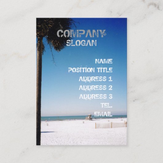 Sunday Palm Visitekaartje (Voorkant)