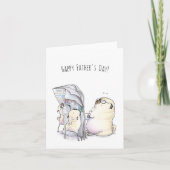 Sunday Paper grappige mopshond Vaderdag kaart (Voorkant)