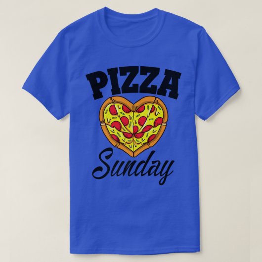 Sunday Pizza Night Funny Pizza Lover Fast Food 306 T-shirt (Design voorkant)