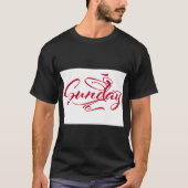“Sunday” Print T-Shirt for Weekend Vibes (Voorkant)