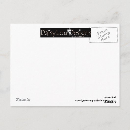 Sunday Ride Briefkaart, door Lyn Hurring Briefkaart (Achterkant)