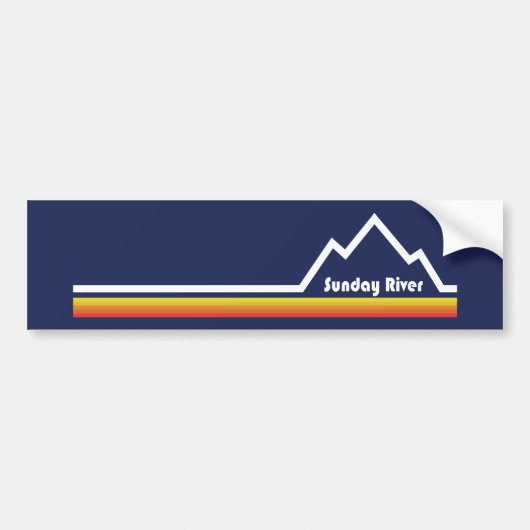 Sunday River Maine Bumpersticker (Voorkant)