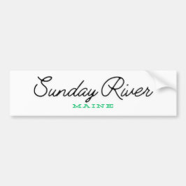 Sunday River Maine Bumpersticker