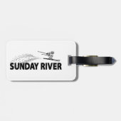 Sunday River Maine Schansspringer Bagagelabel (Achterkant horizontaal)