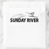 Sunday River Maine Schansspringer Rechthoekige Sticker (Tas)
