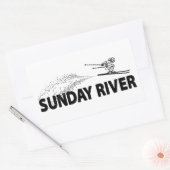 Sunday River Maine Schansspringer Rechthoekige Sticker (Envelop)