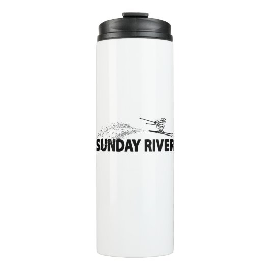 Sunday River Maine Schansspringer Thermosbeker (Voorkant)