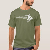 Sunday River Maine Snowboarder T-shirt (Voorkant)