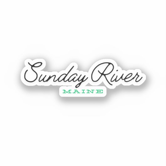 Sunday River Maine Sticker (Voorkant)