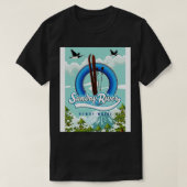 Sunday River Newry Maine Ski reisposter T-shirt (Design voorkant)
