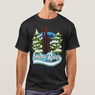 Sunday River Newry Maine ski T-shirt