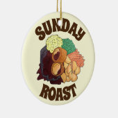 Sunday Roast Dinner British UK Food Medium Potates Keramisch Ornament (Rechts)