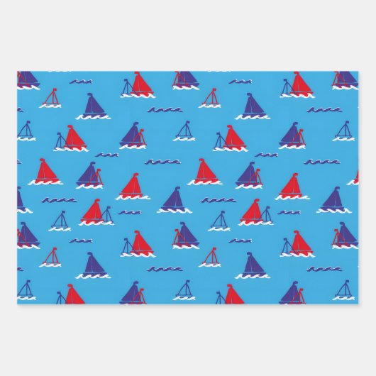 Sunday Sail Dark Inpakpapier Vel (Voorkant 3)