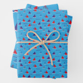 Sunday Sail Dark Inpakpapier Vel (In situ)