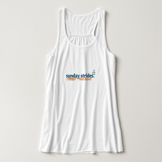 Sunday Strides Feel Alive – Energizing Weekend Wal Tanktop (Design voorkant)